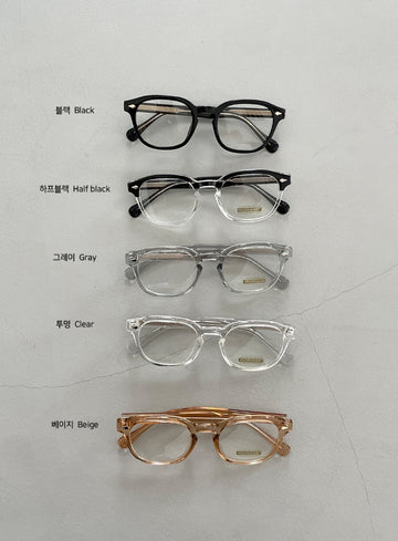 Gifenro Round Horn-Rimmed Glasses